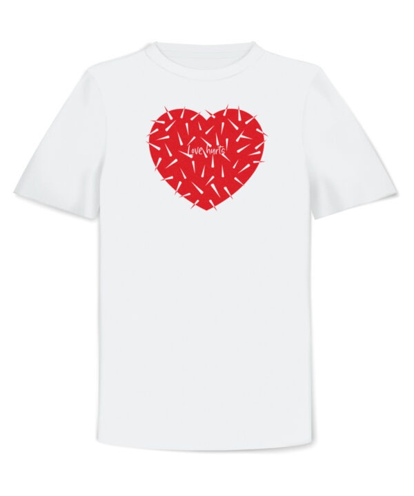 the Fanery, Love hurts T-Shirt White