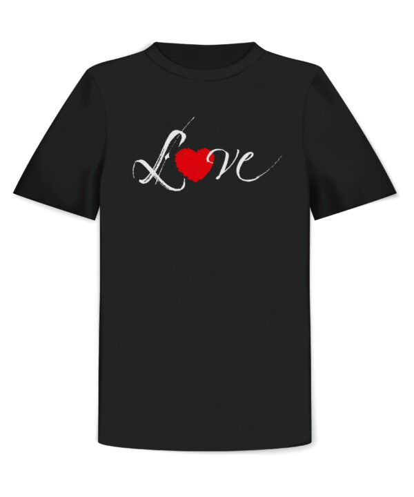 the Fanery, Love Script Style2 T-Shirt Black