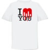 the Fanery, I LOVE YOU T-Shirt White