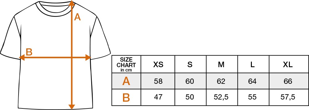 the Fanery Size Chart BY211