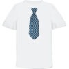 Tie-Shirts, Blue Dots Tie Wide