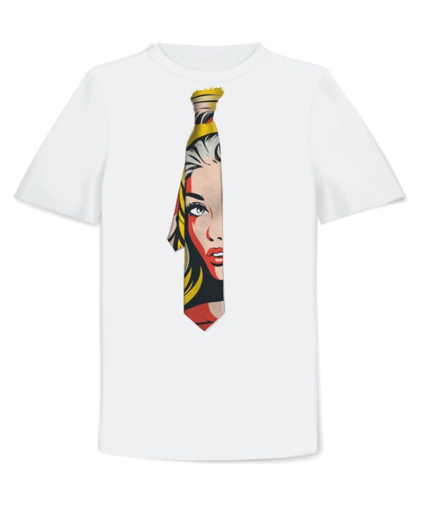 Tie-Shirts, Popart Lady Tie Slim