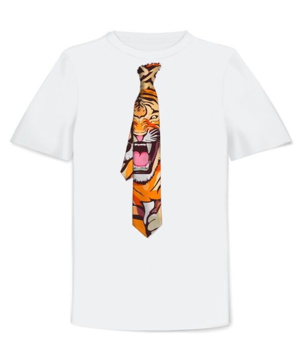 Tie-Shirts, Tiger Illustration Tie Slim
