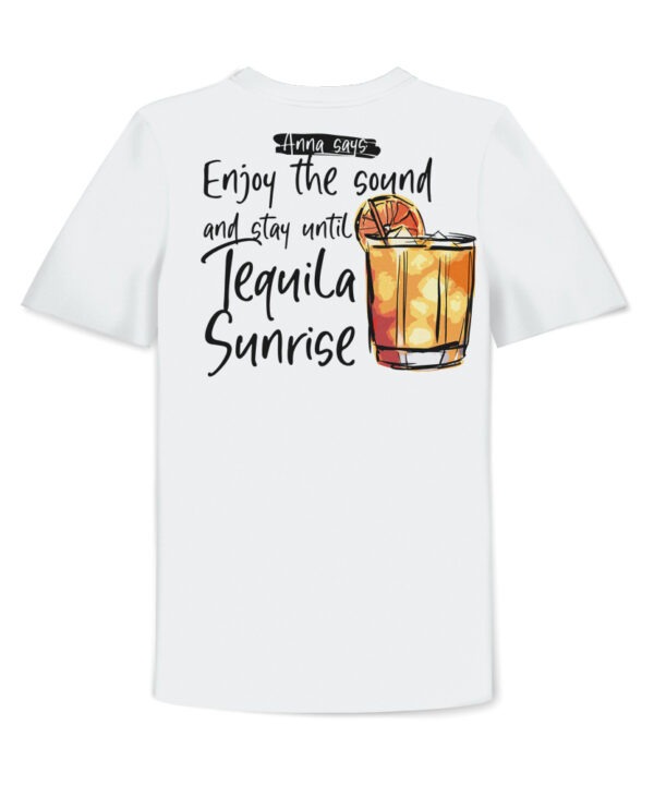 the Fanery, Anna Neumann Bar Tequila Sunrise T-Shirt White