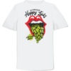 the Fanery, Loncium Hoppy Licks Scratched T-Shirt Front White