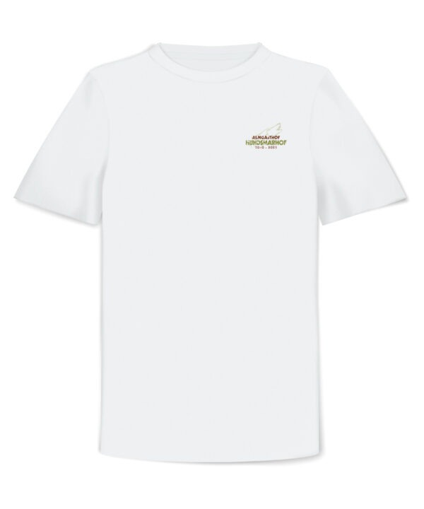 thefanery Hundsmarhof, GOODBYE HUNDSMARHOF T-Shirt zerkratzt Front White